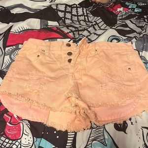 Forever 21 pink denim shorts